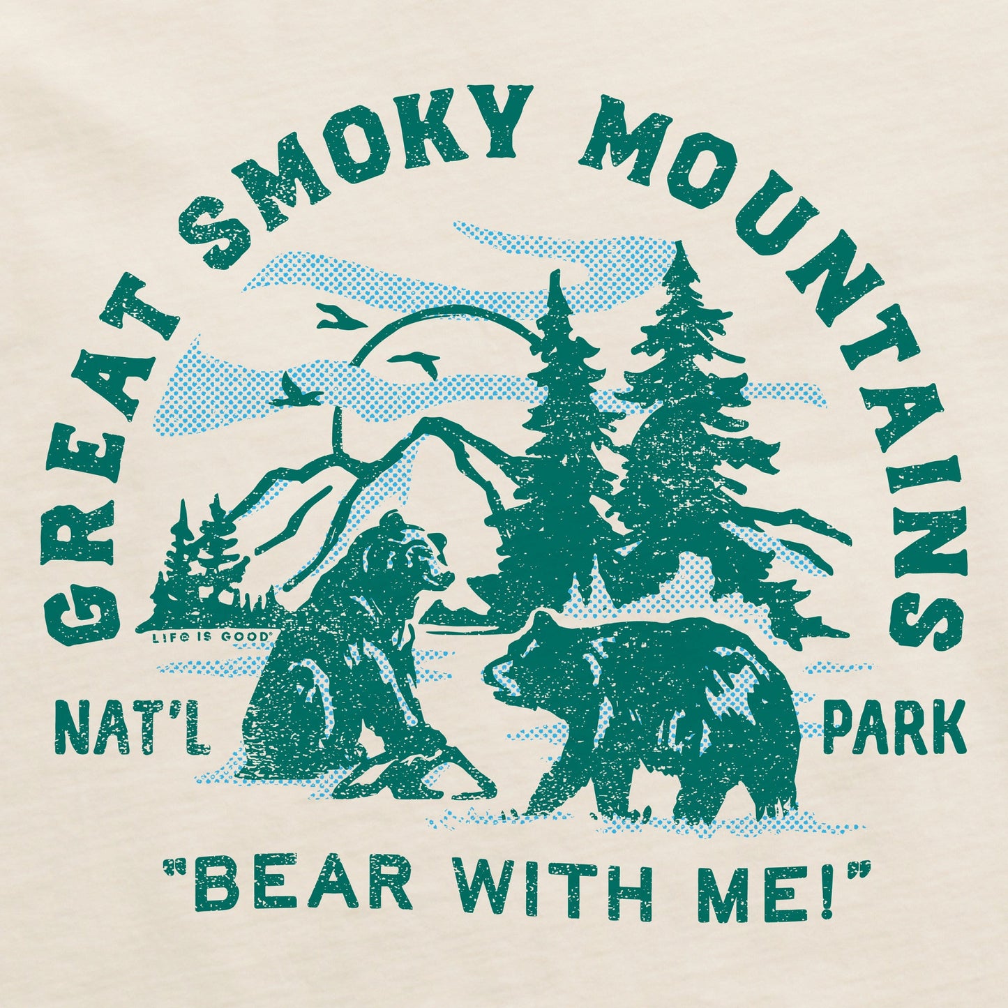 Women's Great Smoky Bear With Me Long Sleeve Crusher Boxy Tee