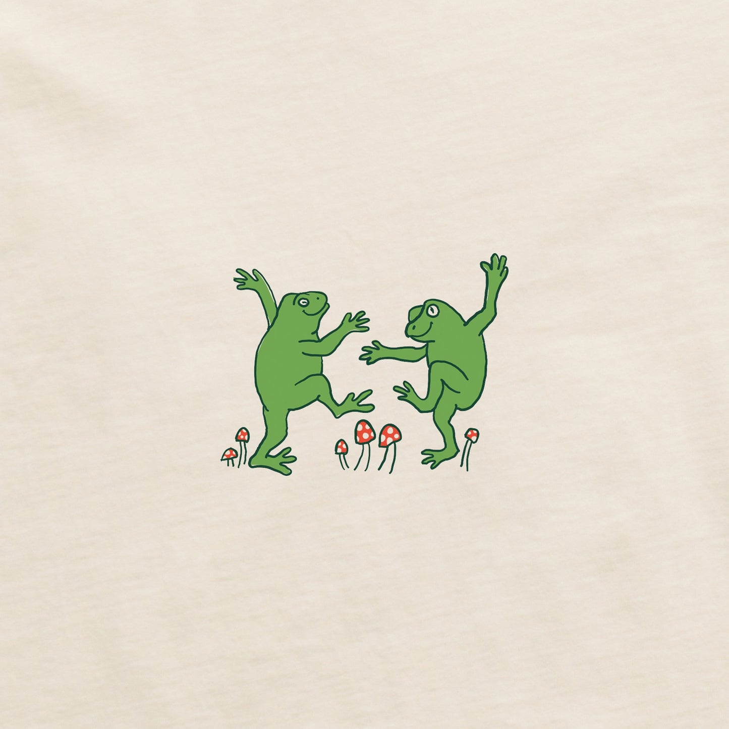 Women's Dancing Frogs Long Sleeve Crusher Boxy Tee