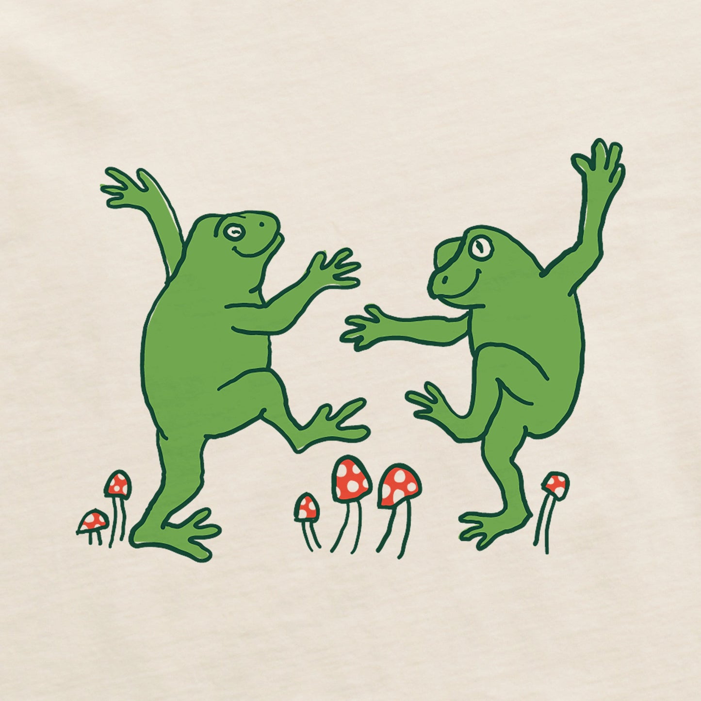 Women's Dancing Frogs Long Sleeve Crusher Boxy Tee