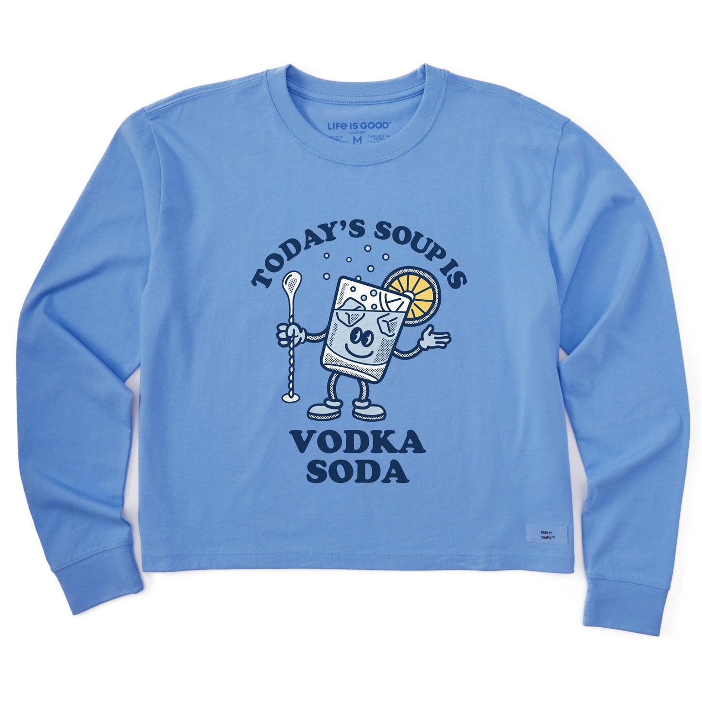Women's Vodka Soup Long Sleeve Crusher Boxy Tee