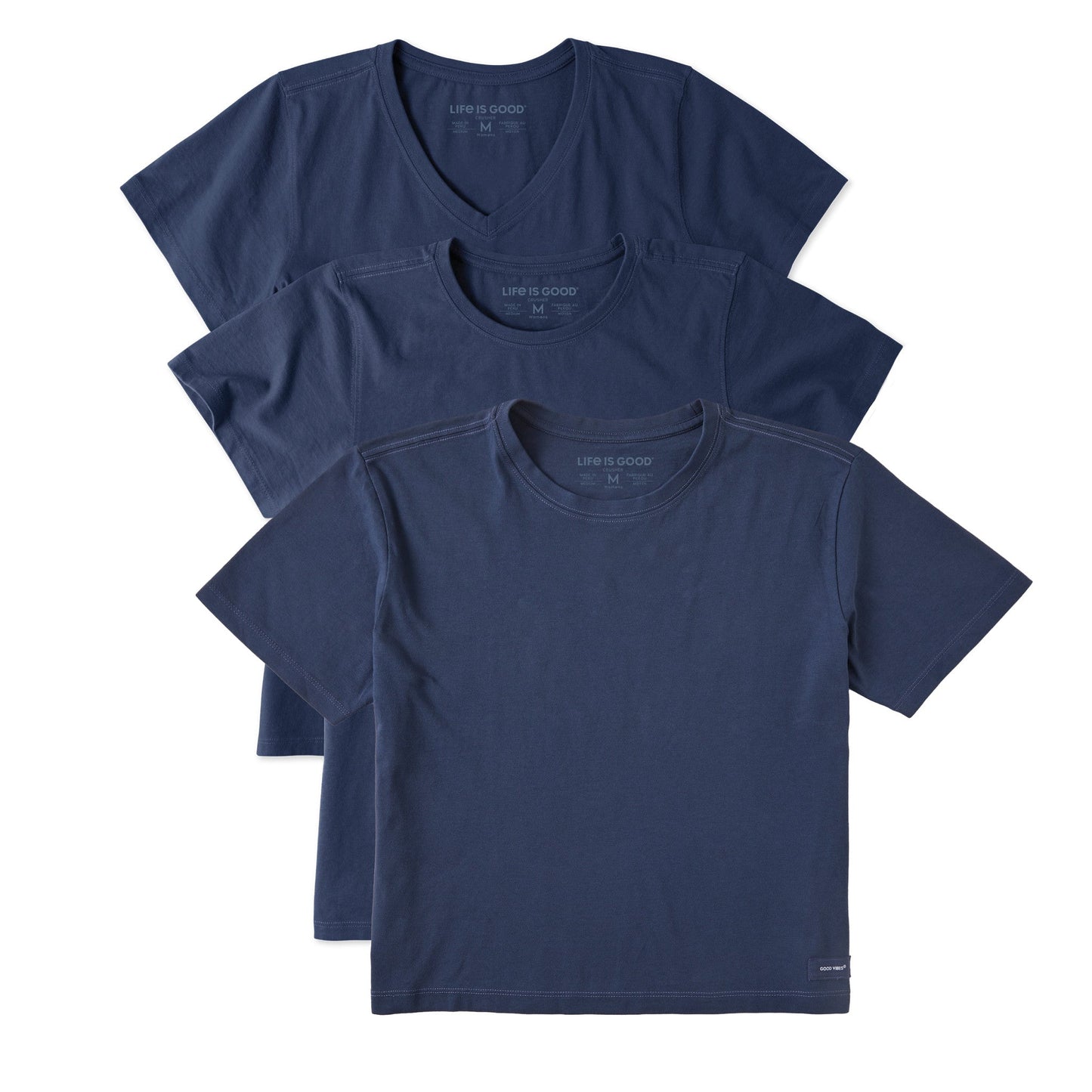 Women's Solid 3-Pack Crusher Variety