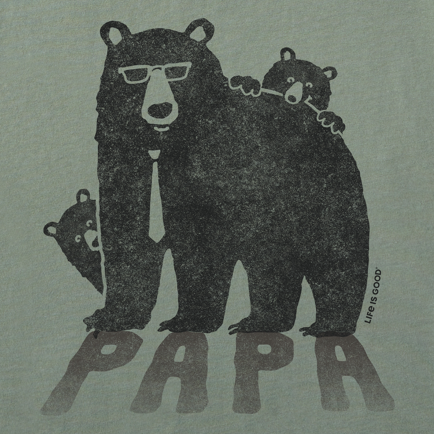 Men's Papa Bear with Cubs Short Sleeve Tee