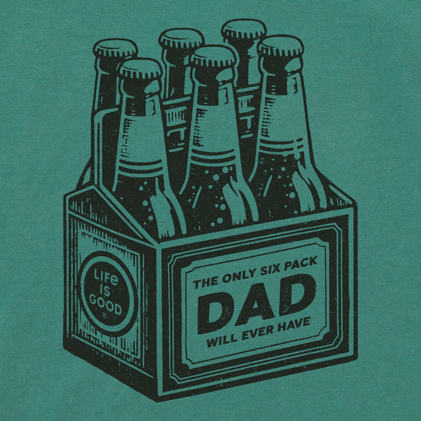 Men's Dad Six Pack Short Sleeve Crusher Tee