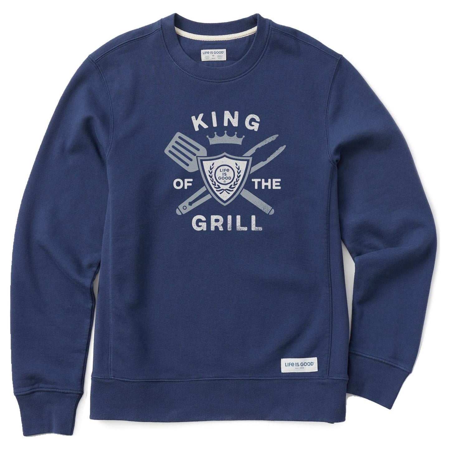 Men's King of the Grill Shield Simply True Fleece Crew