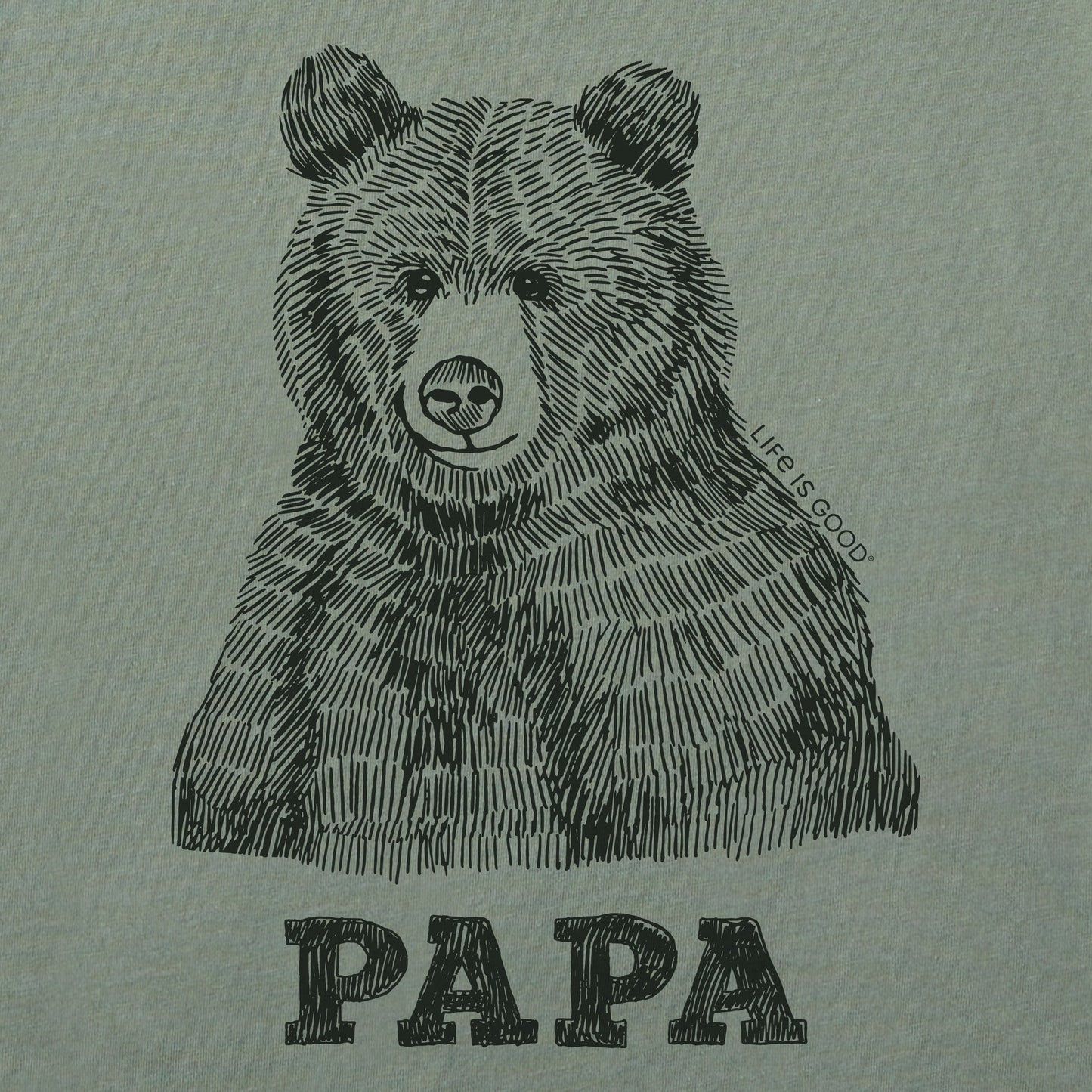 Men's Fineline Papa Bear Simply True Fleece Crew