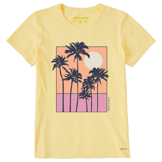 Women's Sunset Behind Palms Short Sleeve Tee