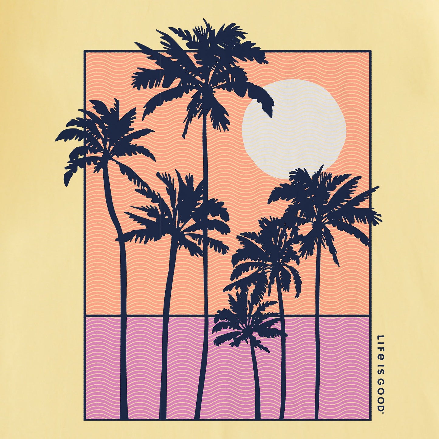 Women's Sunset Behind Palms Short Sleeve Tee