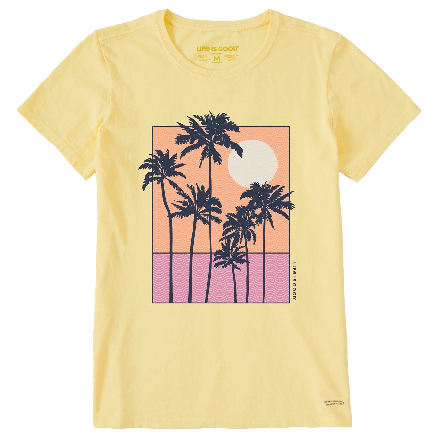 Women's Sunset Behind Palms Short Sleeve Tee