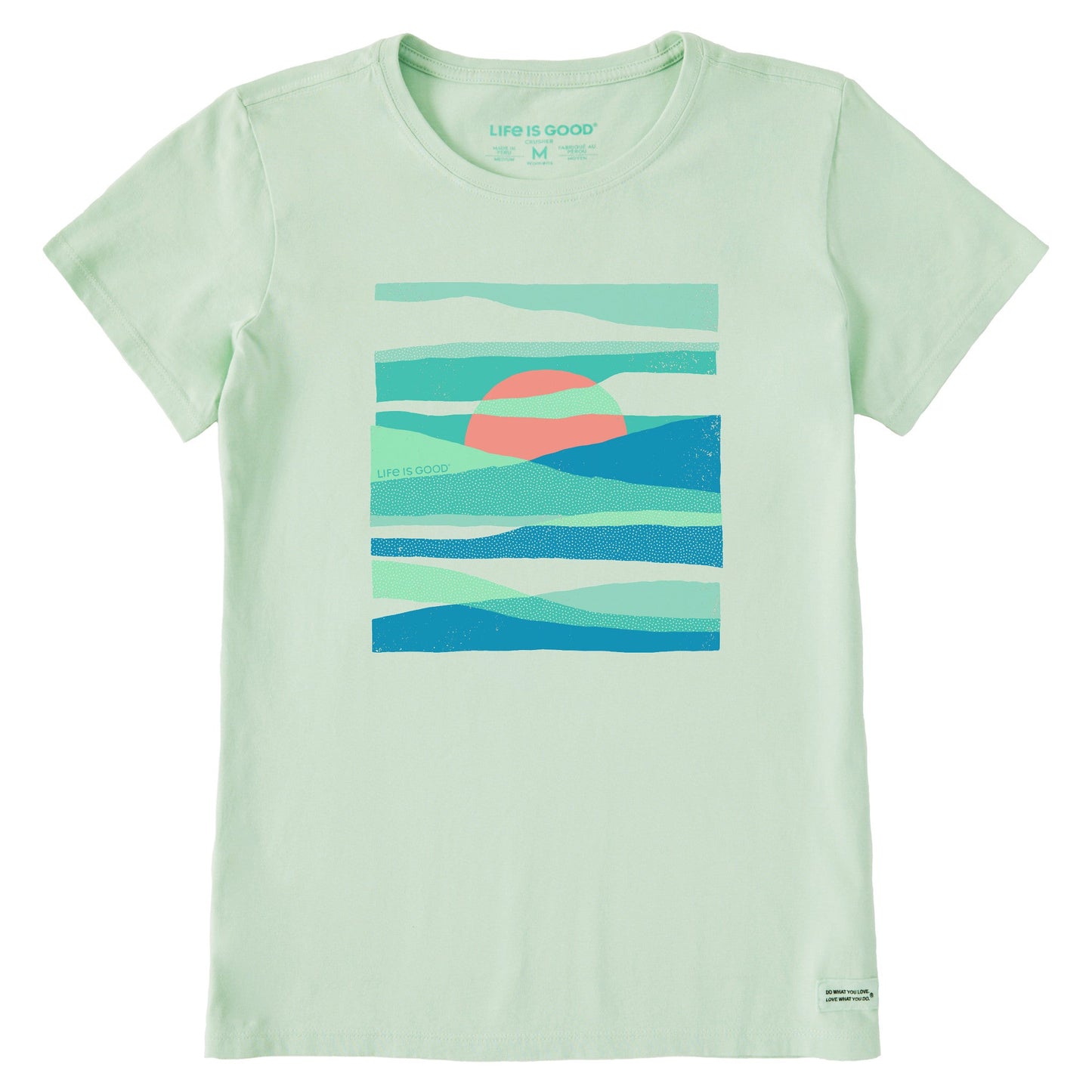 Women's Sunset Through the Clouds Short Sleeve Crusher Tee