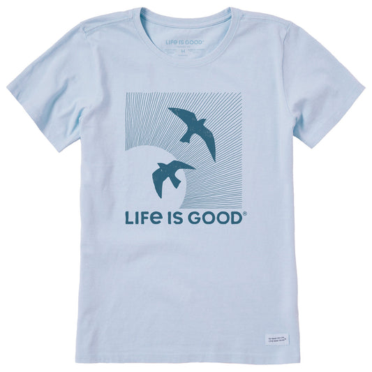 Women's Sunset Bird Dance Short Sleeve Crusher Tee