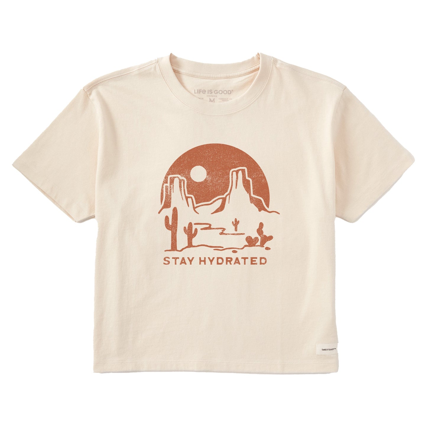 Women's Stay Hydrated in the Desert Short Sleeve Crusher Boxy Tee