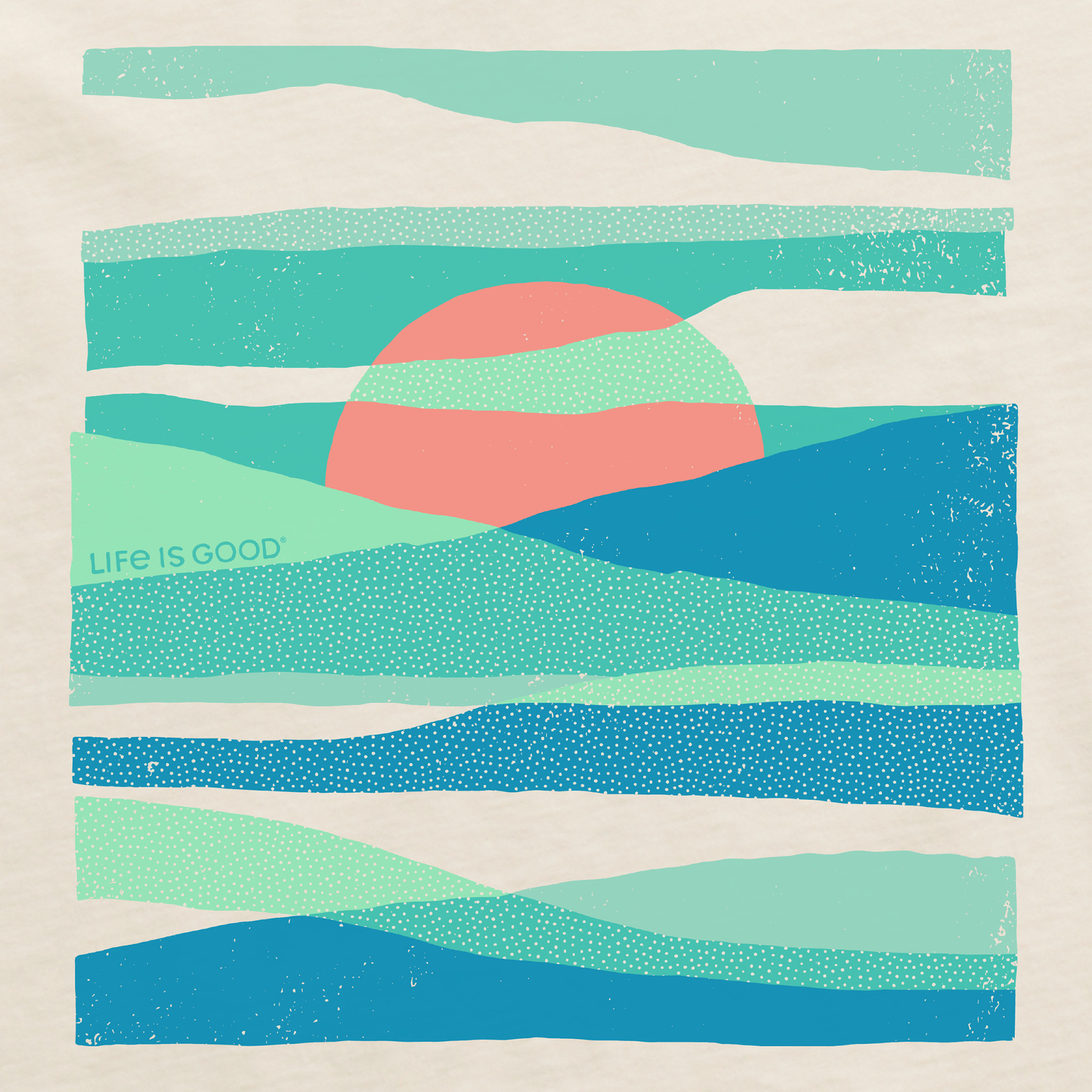 Men's Sunset Through the Clouds Short Sleeve Crusher Tee