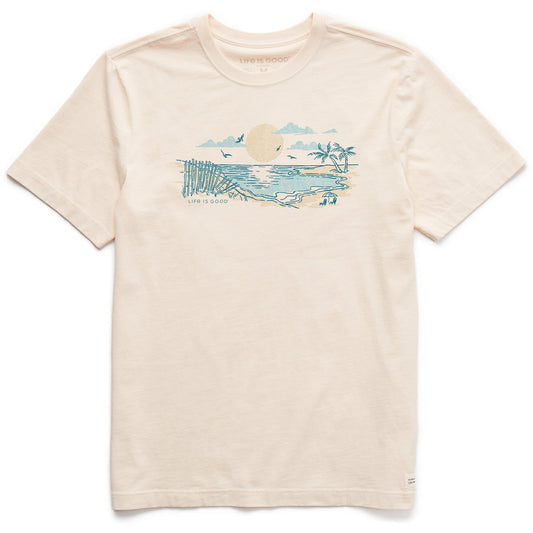 Men's Halftone Beach Vibes Short Sleeve Tee