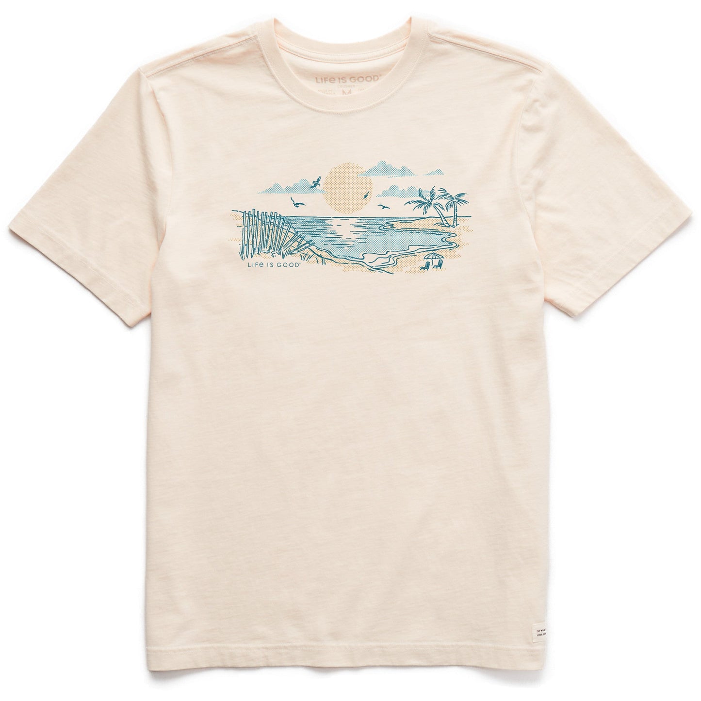 Men's Halftone Beach Vibes Short Sleeve Tee