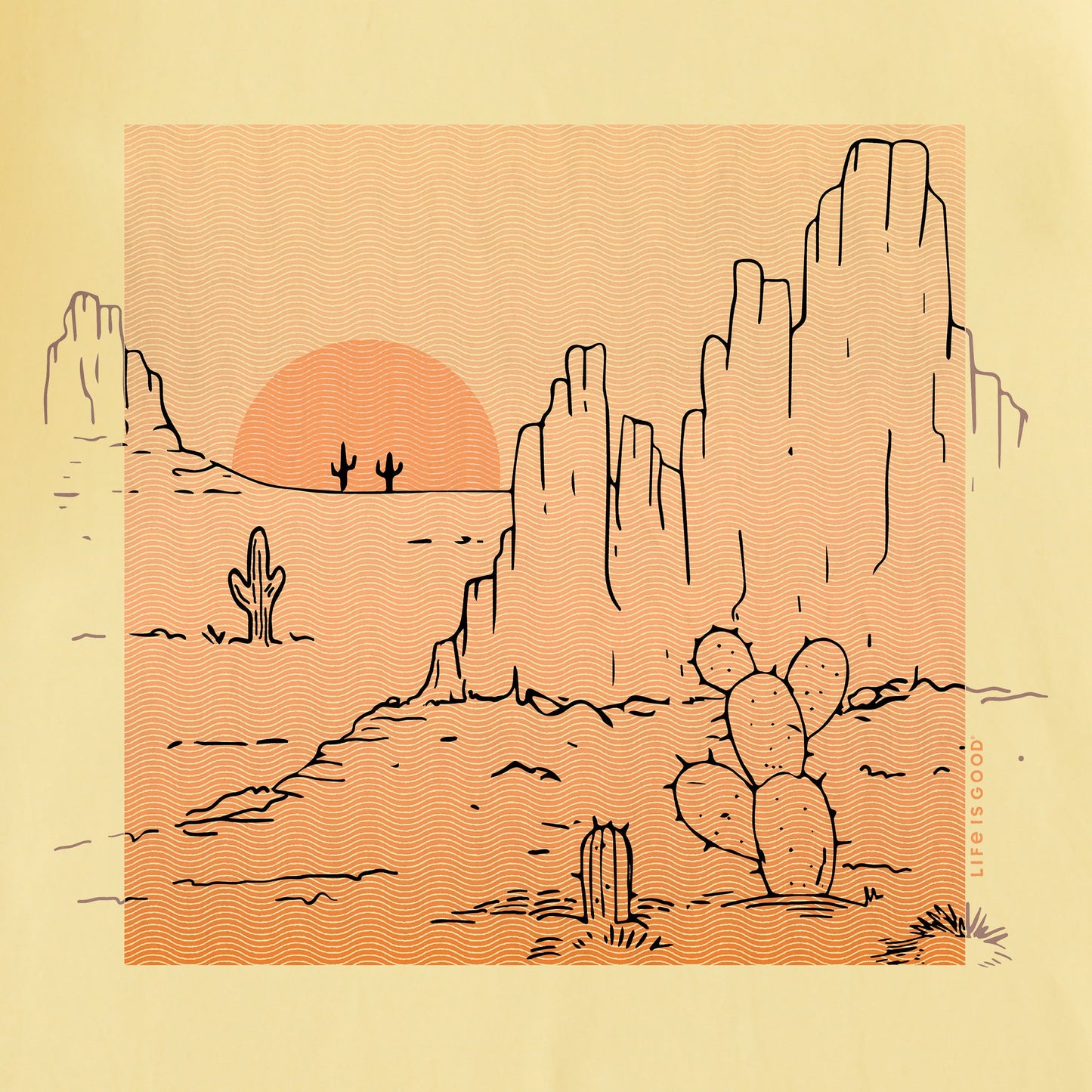 Men's Desert Sunset Short Sleeve Tee