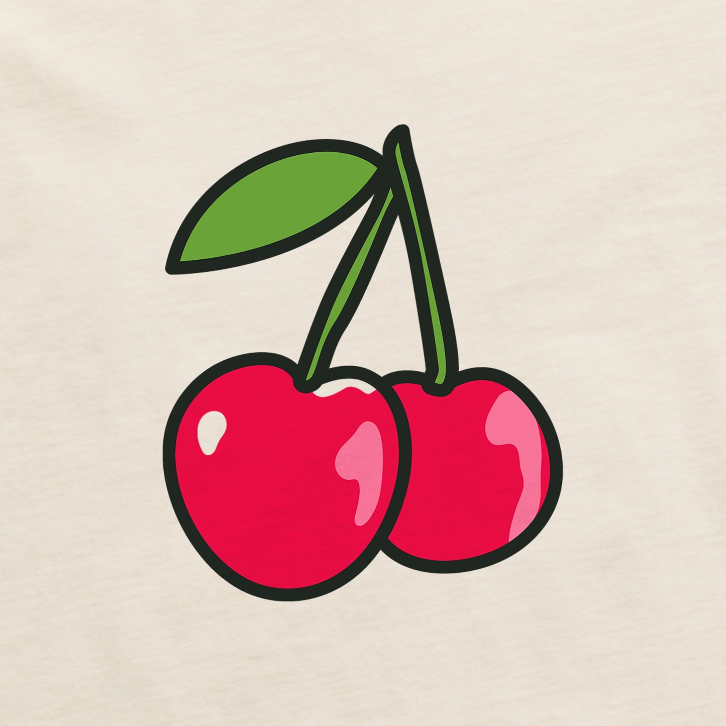 Women's Cherries Long Sleeve Crusher Boxy Tee