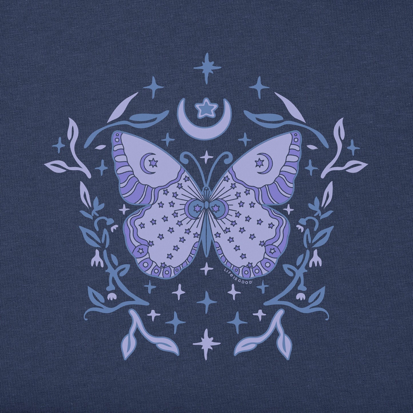 Women's Divine Butterfly Long Sleeve Crusher Boxy Tee