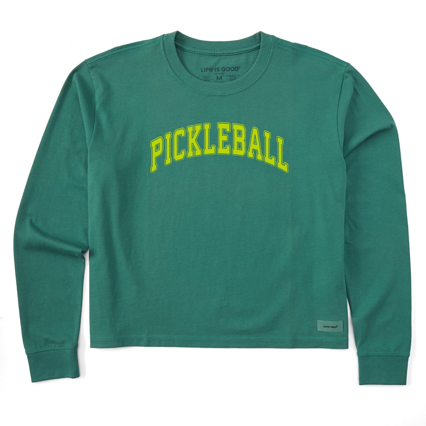Women's Athletic Pickleball Long Sleeve Crusher Boxy Tee