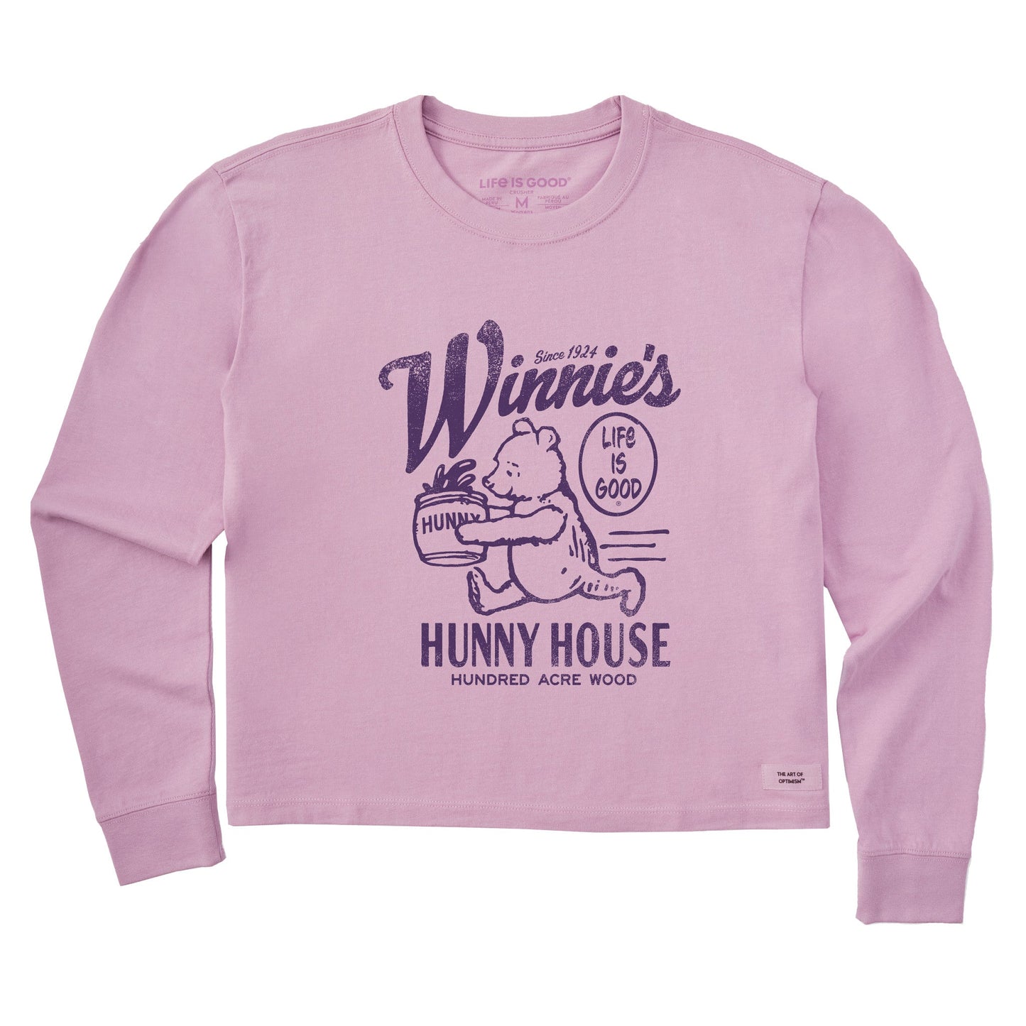Women's Winnie's Hunny House Long Sleeve Crusher Boxy Tee