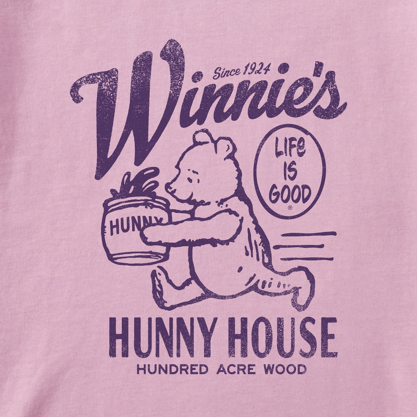 Women's Winnie's Hunny House Long Sleeve Crusher Boxy Tee