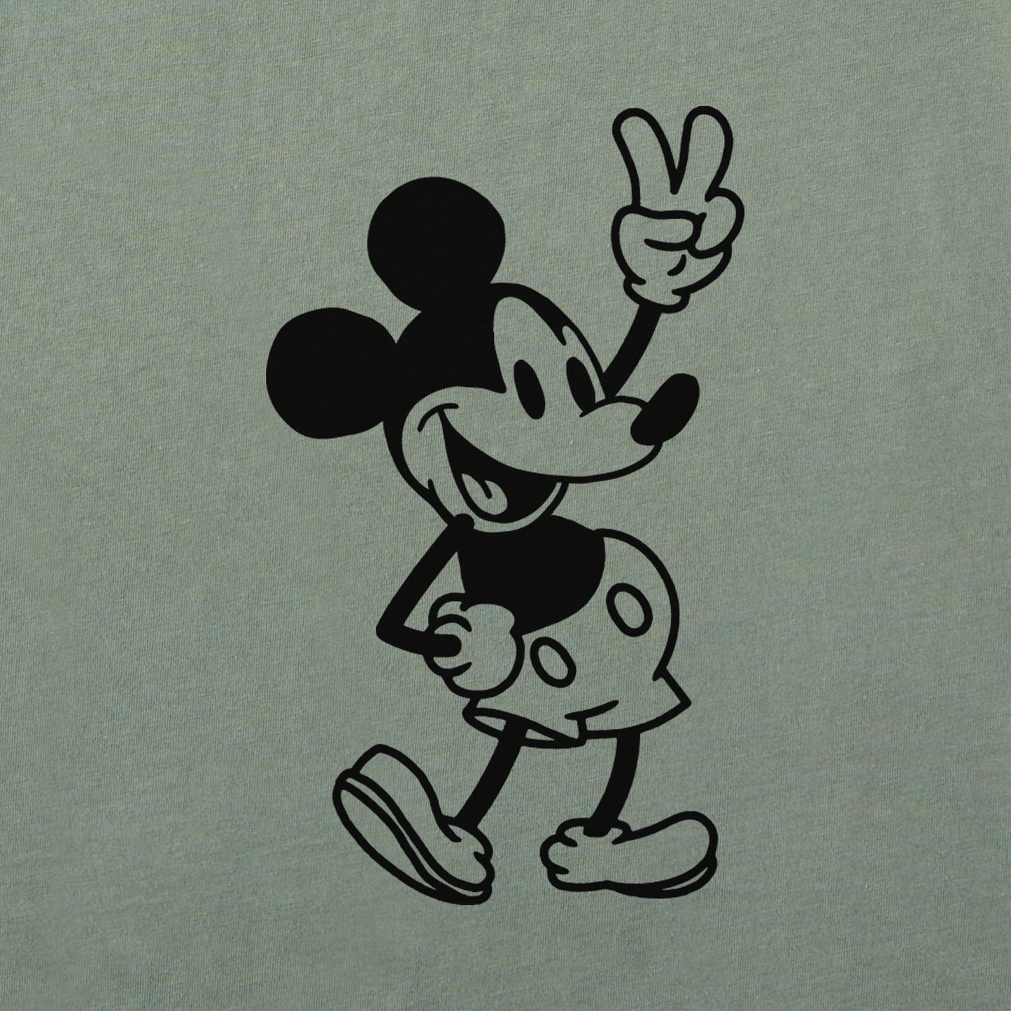 Women's Steamboat Willie Peace Mini Long Sleeve Crusher Boxy Tee