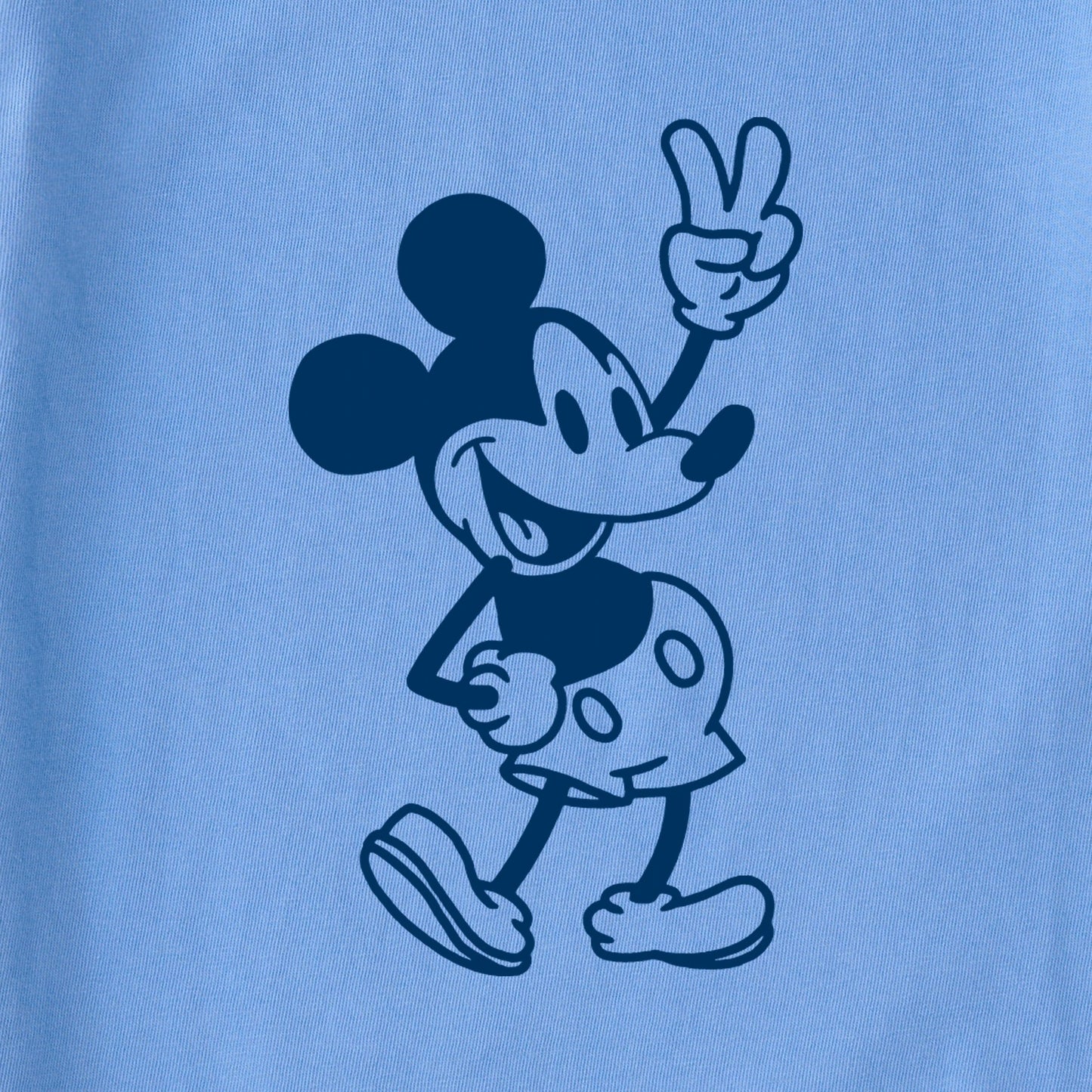 Women's Steamboat Willie Peace Mini Long Sleeve Crusher Boxy Tee