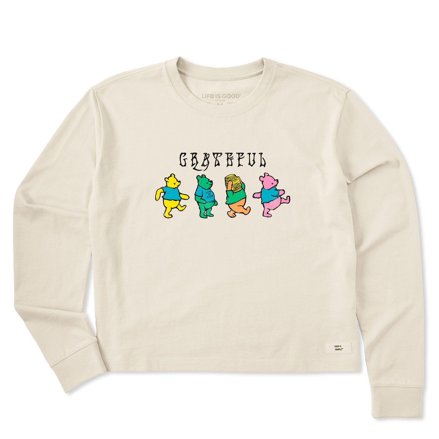 Women's Grateful Winnies Long Sleeve Crusher Boxy Tee