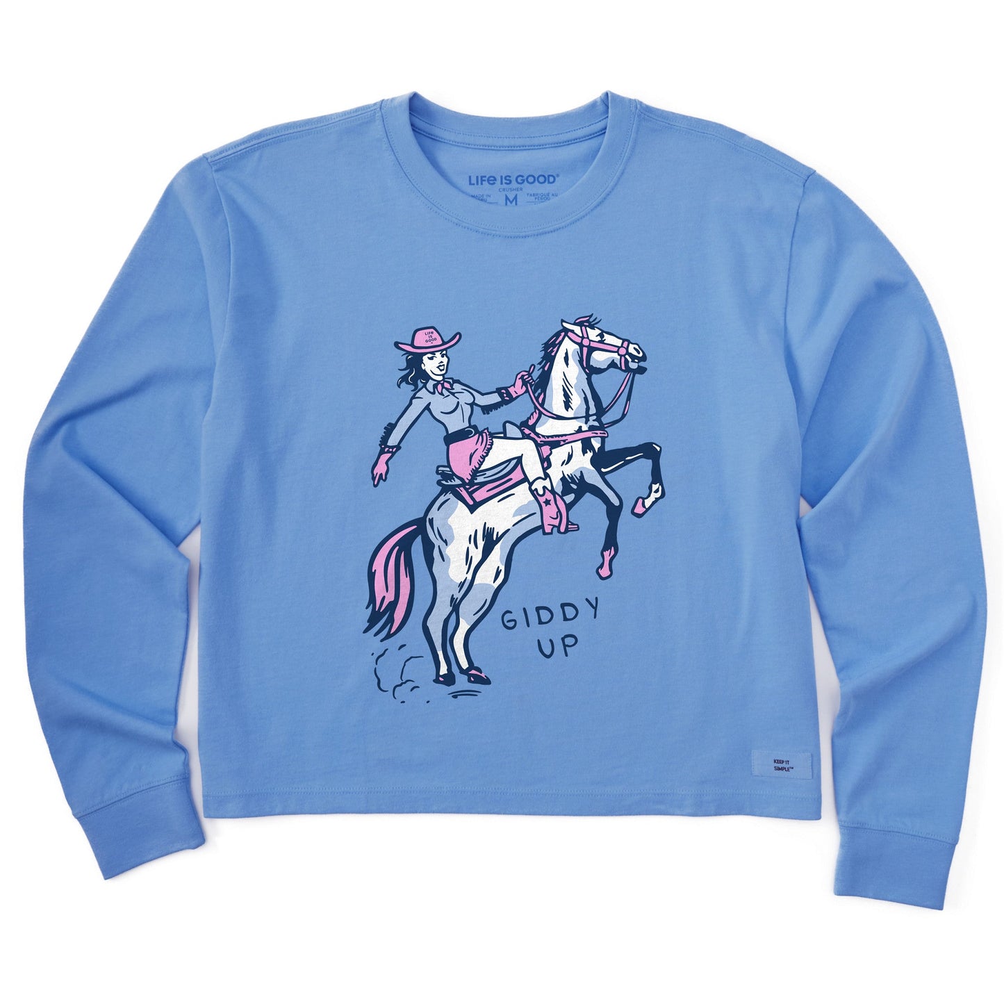 Women's Giddy Up Long Sleeve Crusher Boxy Tee