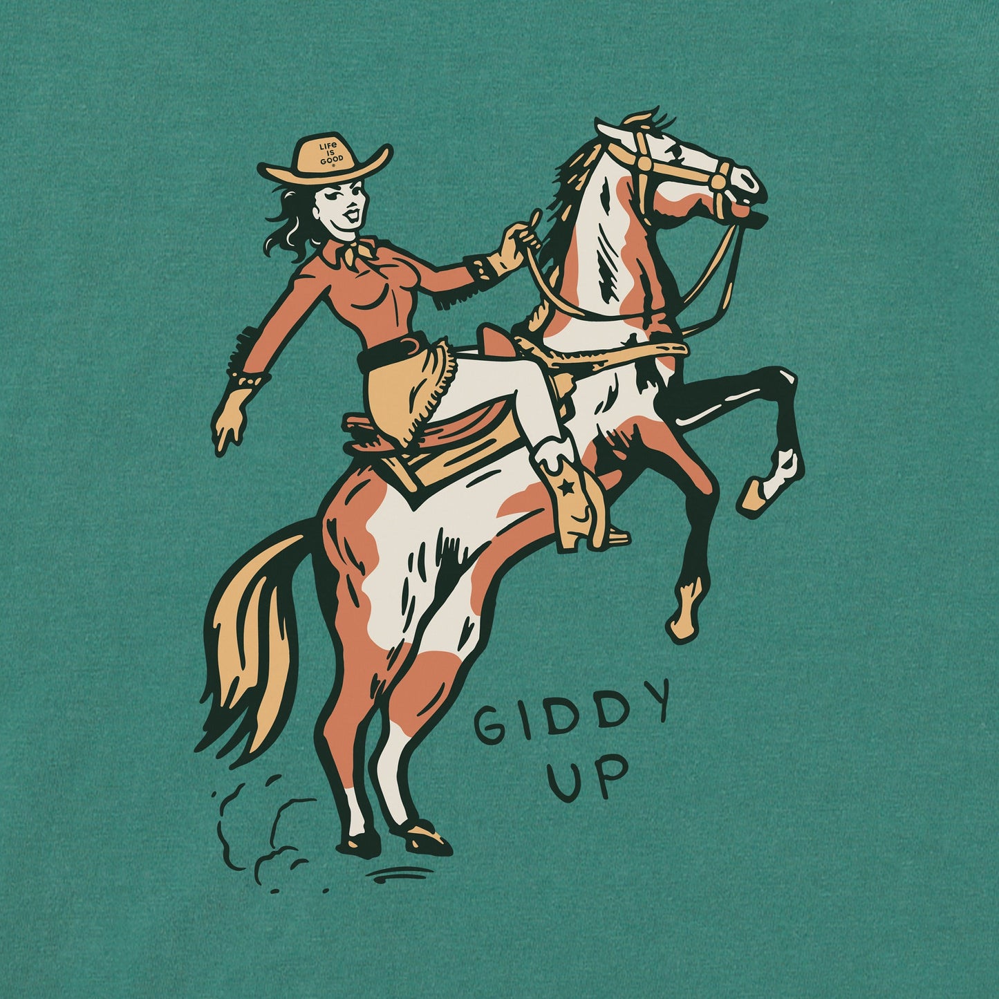 Women's Giddy Up Long Sleeve Crusher Boxy Tee
