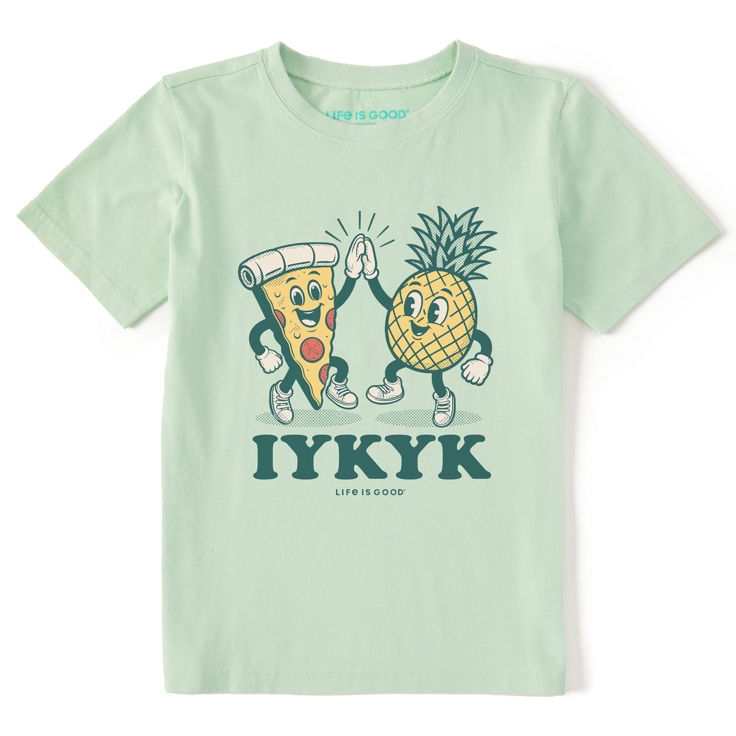 Kids IYKYK Hawaiian Pizza Short Sleeve Crusher Tee