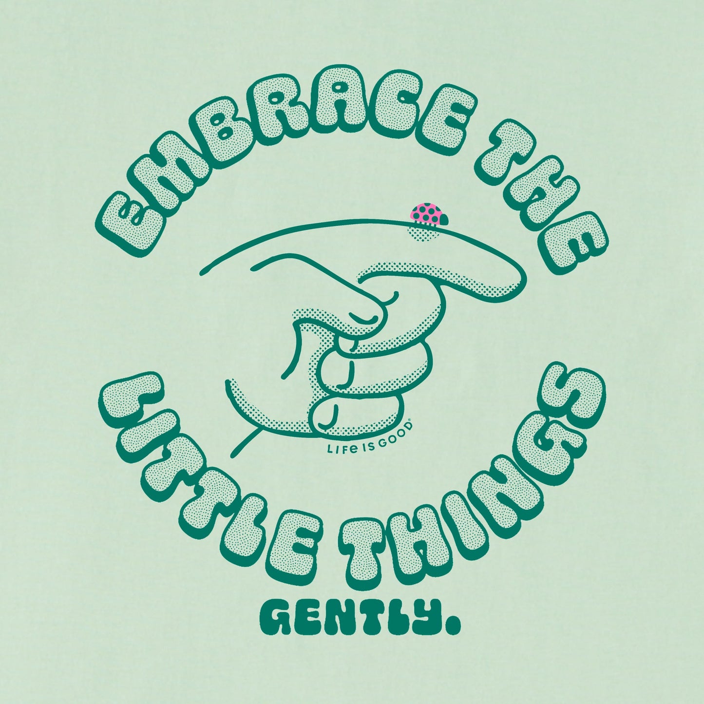 Kids Embrace the Little Things, Gently. Short Sleeve Crusher Tee
