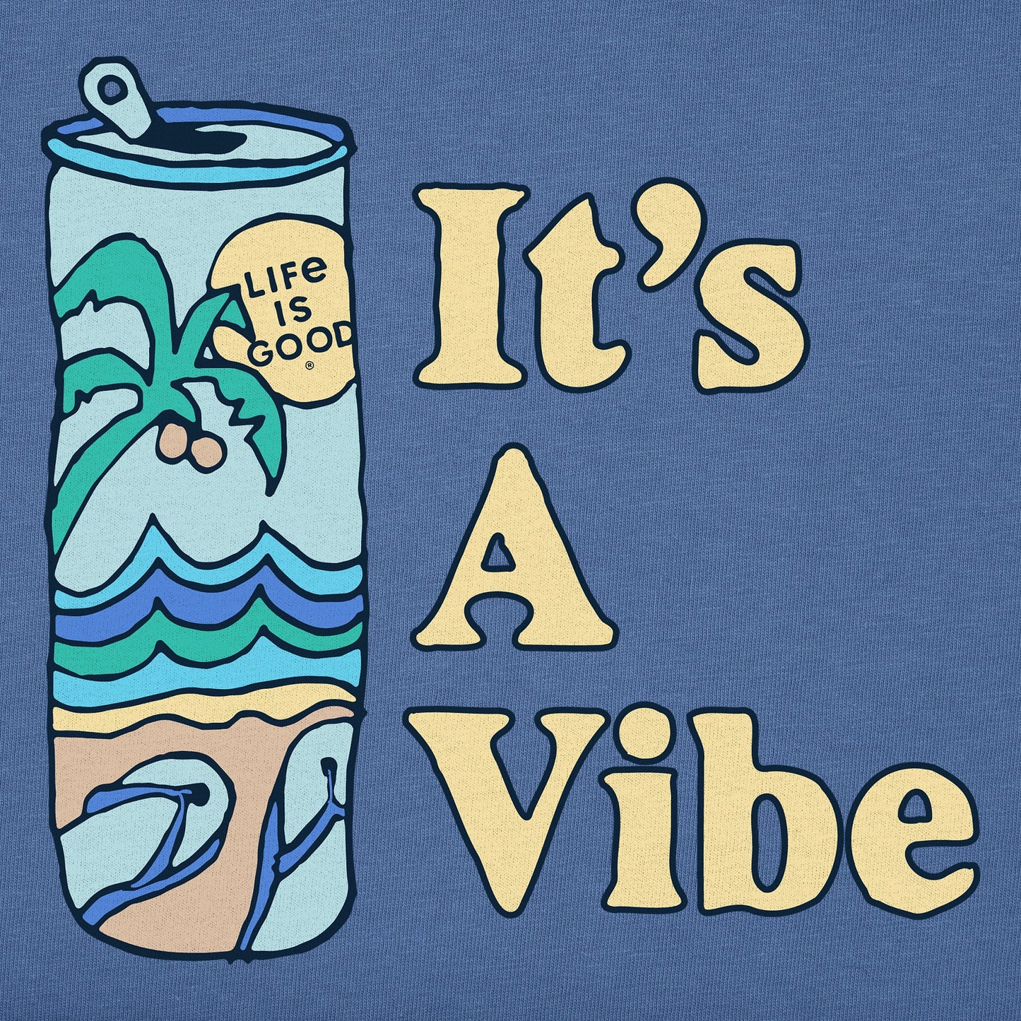 Men's It's a Vibe Beach Can Short Sleeve Tee