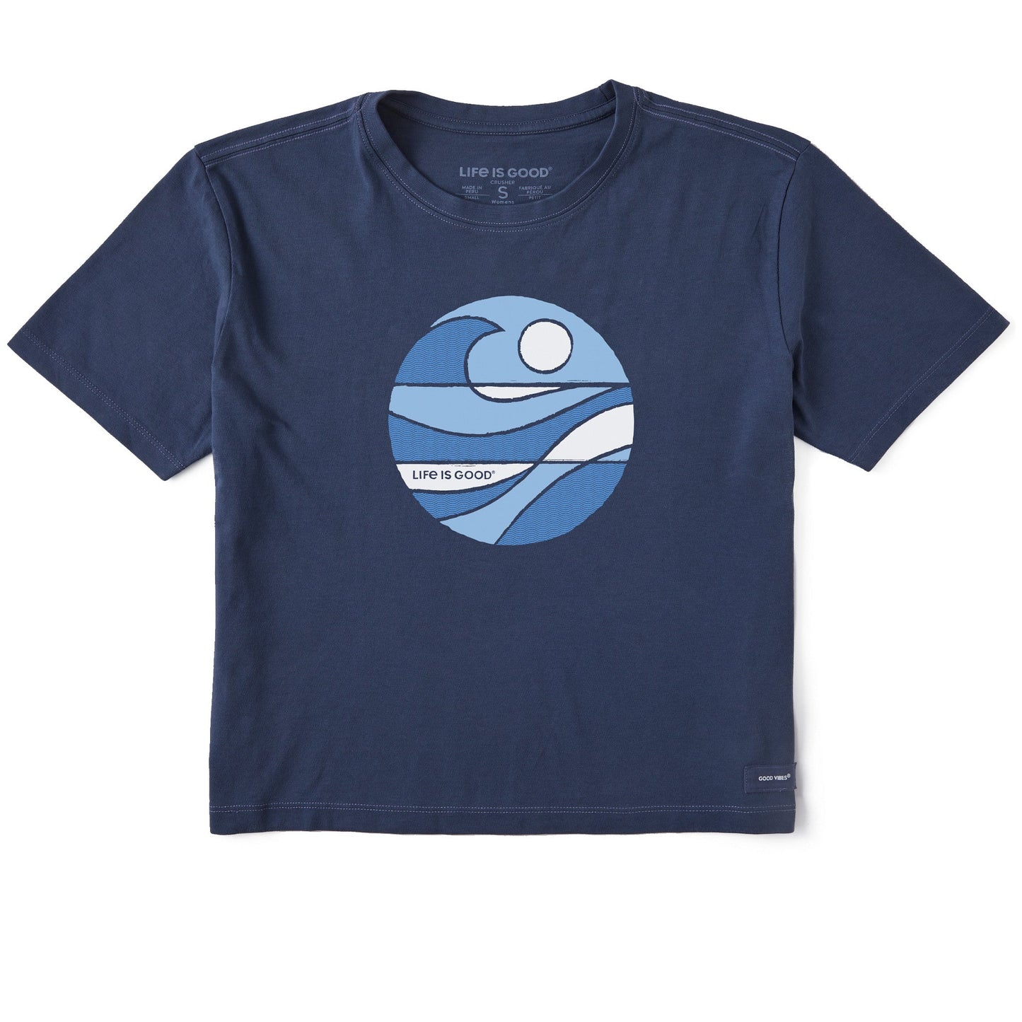 Women's Tidal Sunset Short Sleeve Crusher Boxy Tee