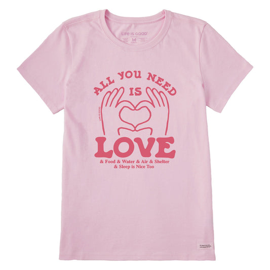 Women's All You Need is Love & Essentials Short Sleeve Tee