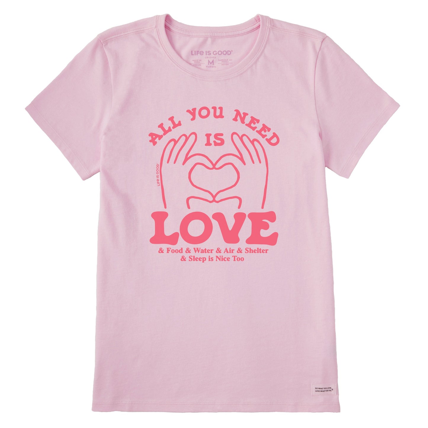 Women's All You Need is Love & Essentials Short Sleeve Tee