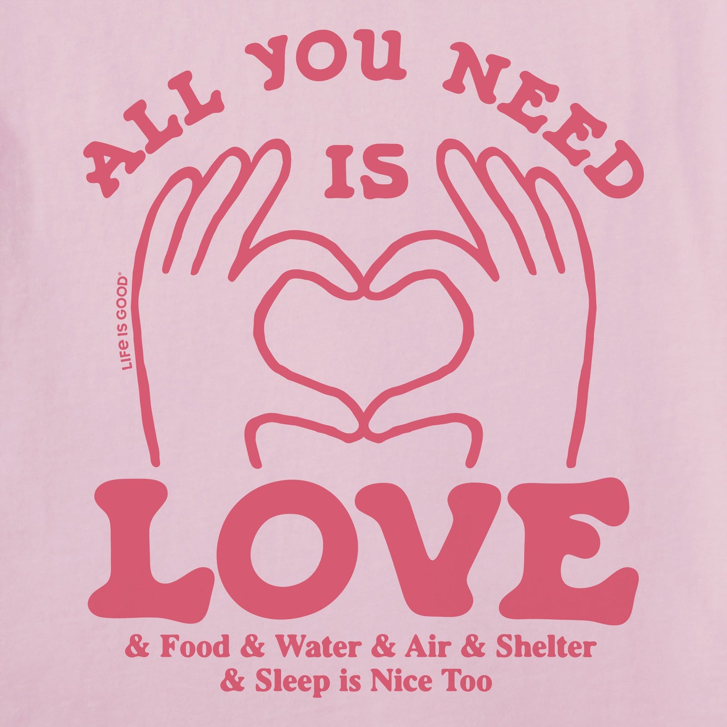 Women's All You Need is Love & Essentials Short Sleeve Tee