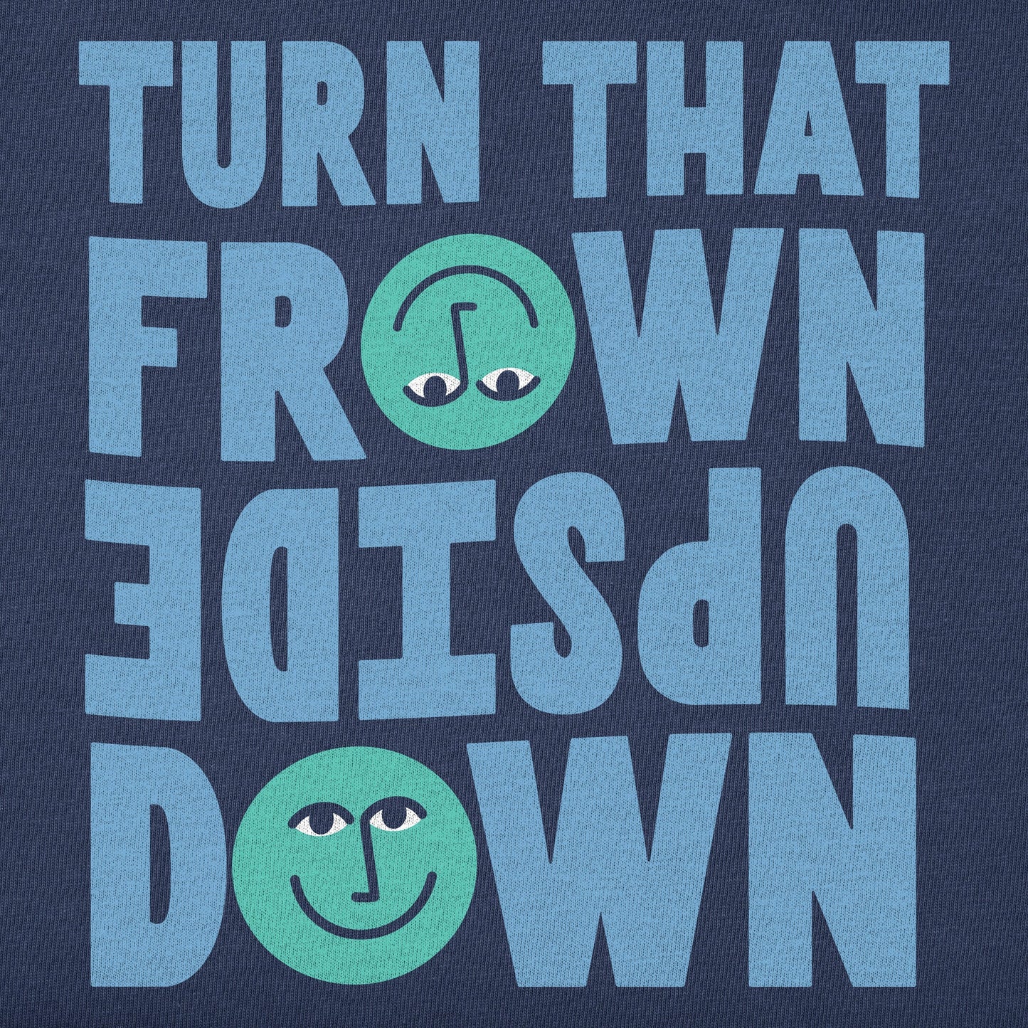 Women's Upside Down Frown Short Sleeve Tee