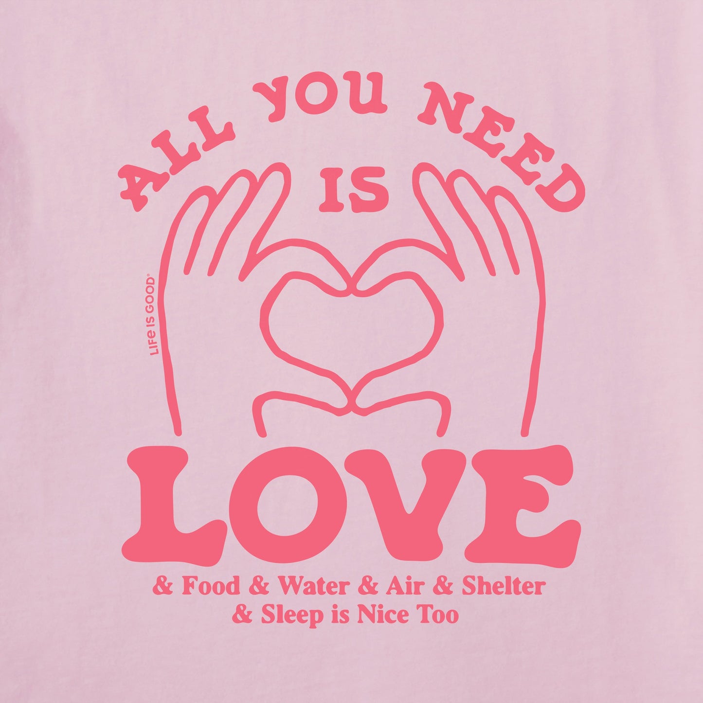 Women's All You Need is Love & Essentials Short Sleeve Tee