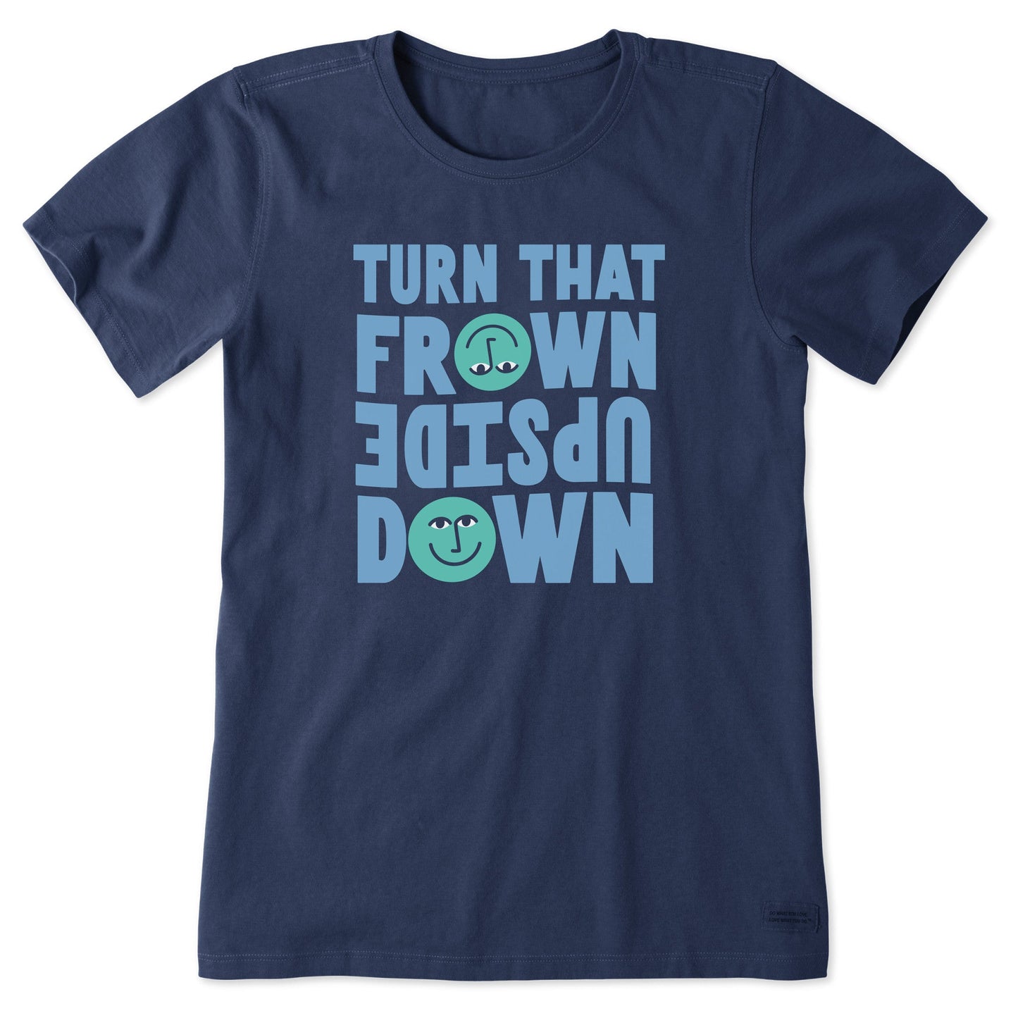 Women's Upside Down Frown Short Sleeve Tee