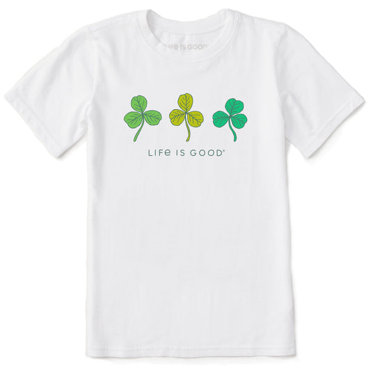 Kids Fineline 3 Clovers Short Sleeve Crusher Tee