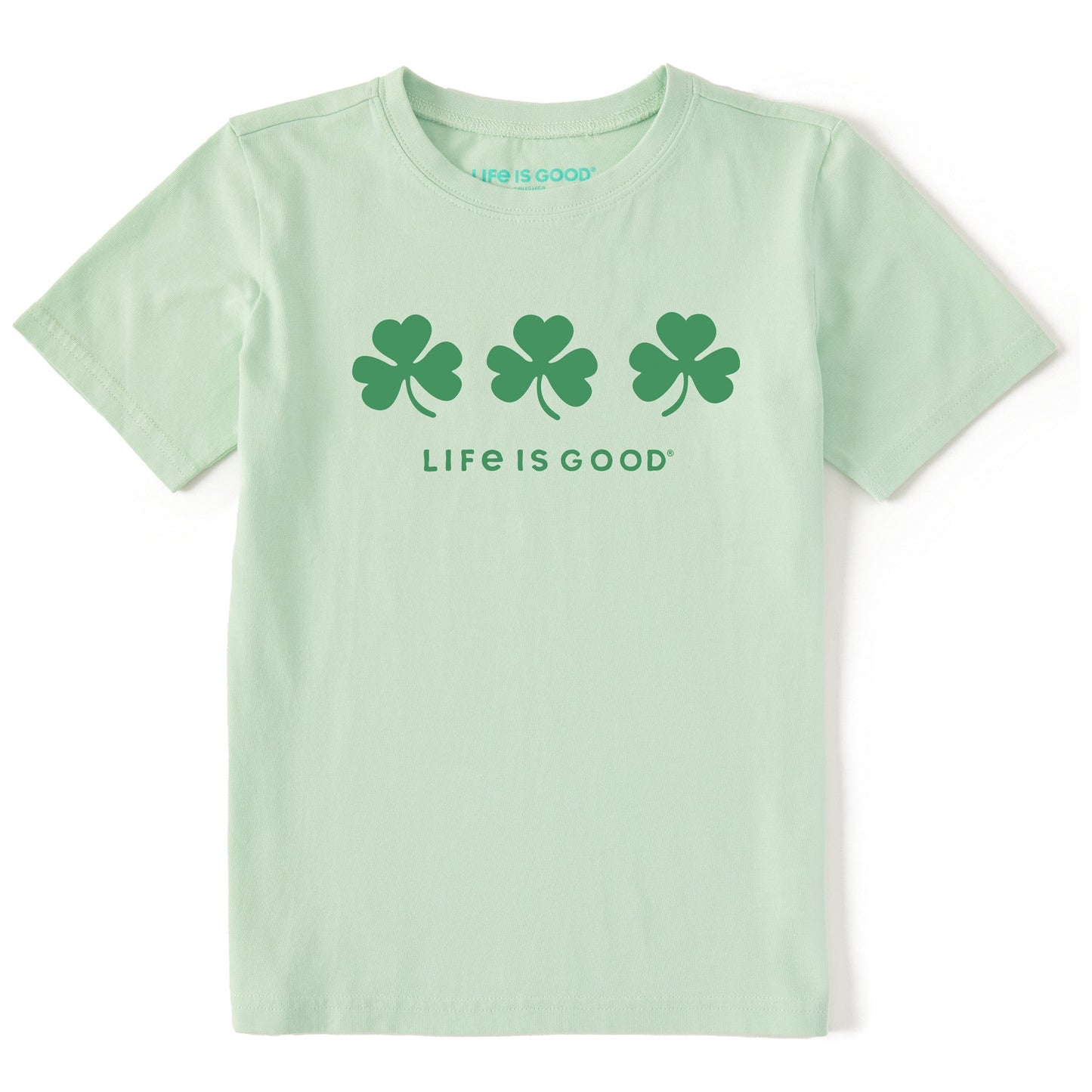 Kids Three Shamrocks Short Sleeve Crusher Tee