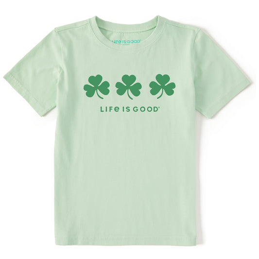 Kids Three Shamrocks Short Sleeve Crusher Tee