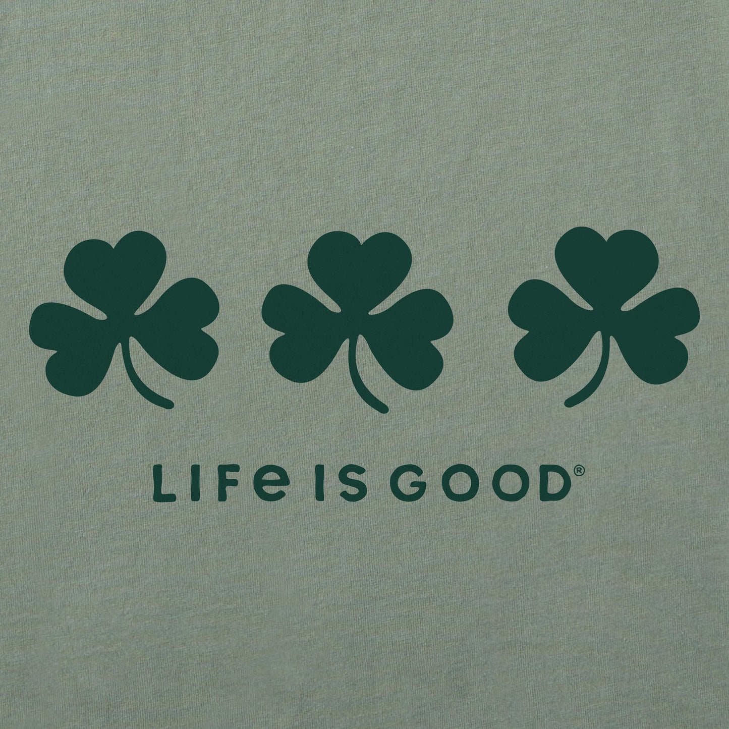 Men's Three Shamrocks Short Sleeve Crusher Tee