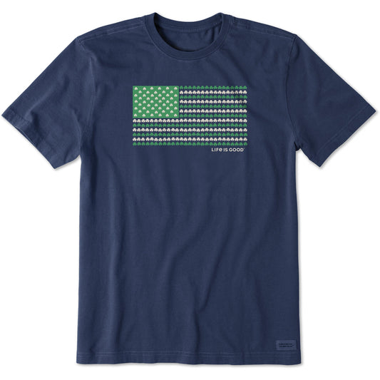 Men's Shamrock Flag Short Sleeve Crusher Tee