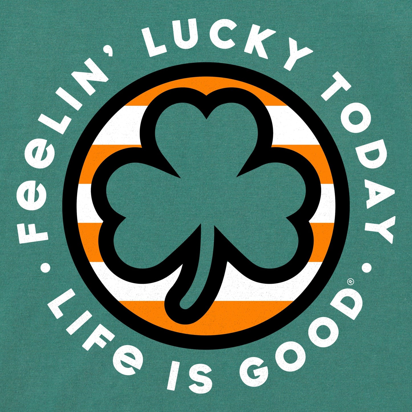 Men's Feelin' Lucky Clover Coin Short Sleeve Crusher Tee