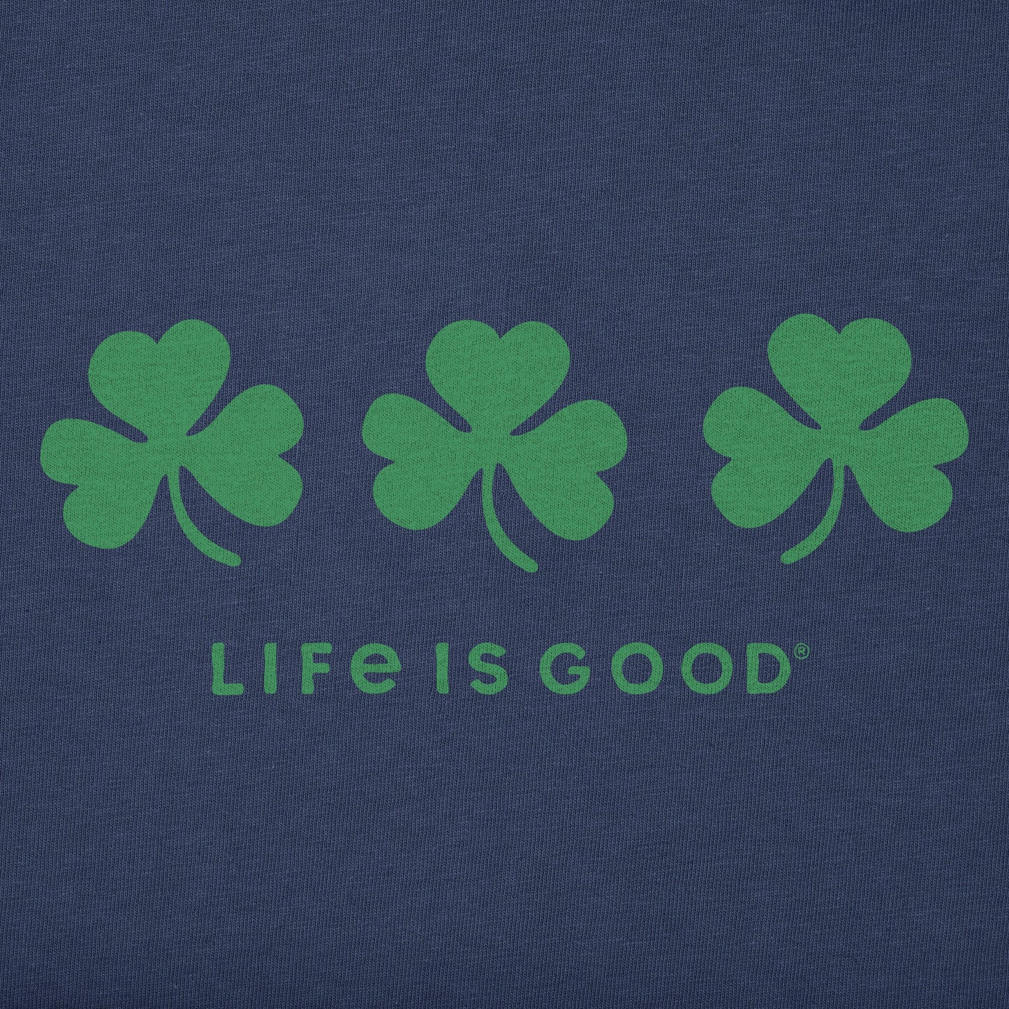 Men's Three Shamrocks Long Sleeve Crusher Tee