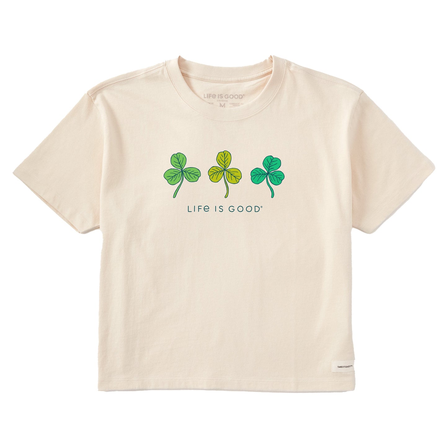 Women's Fineline 3 Clovers Short Sleeve Crusher Boxy Tee