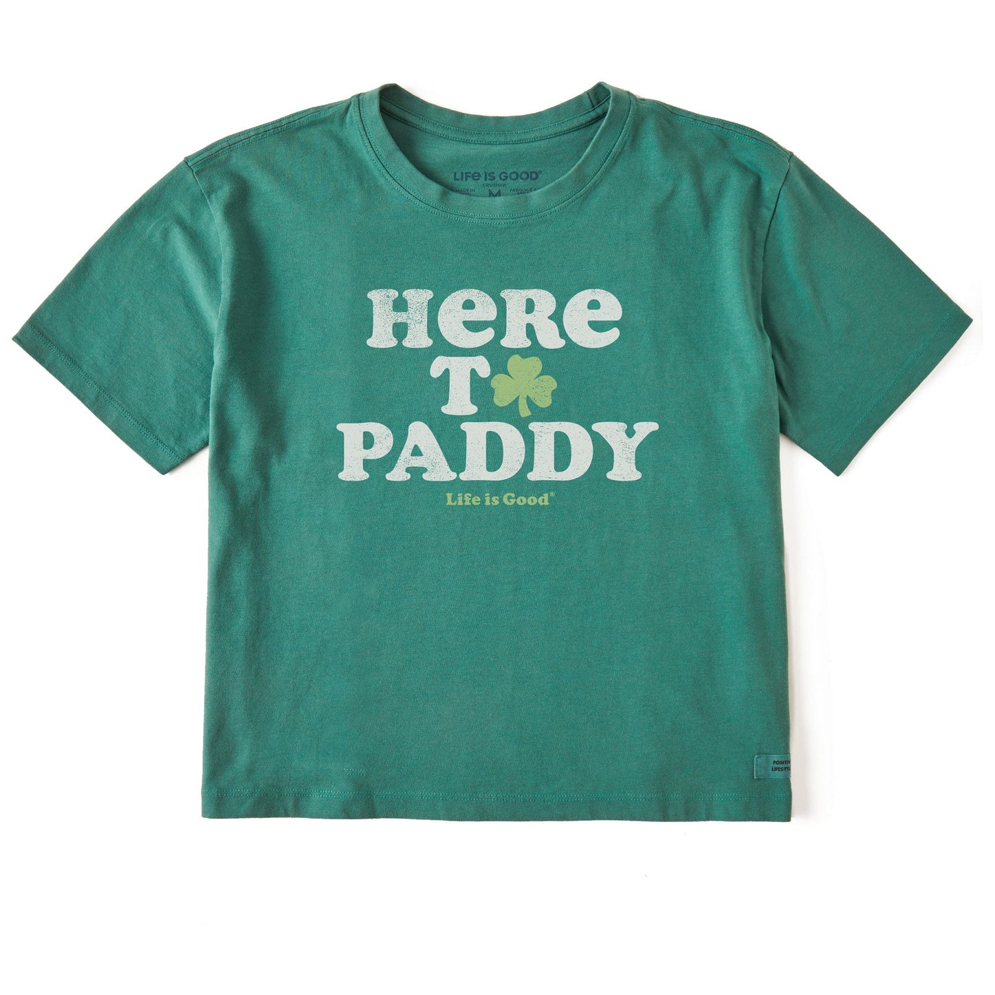 Women's Cooper Here to Paddy Clover Short Sleeve Crusher Boxy Tee