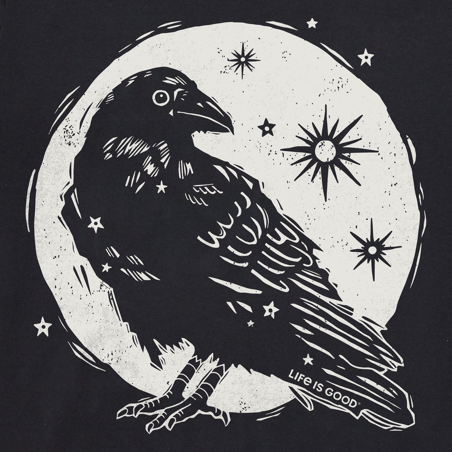Men's Moonlit Crow Short Sleeve Tee
