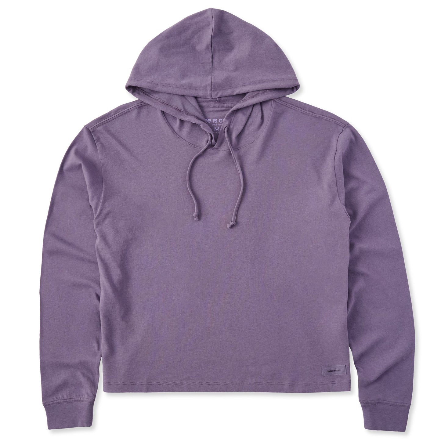 Women's Solid Crusher Boxy Hoodie